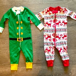 Hanna Anderson Christmas pyjamas/Onsies 9-12months